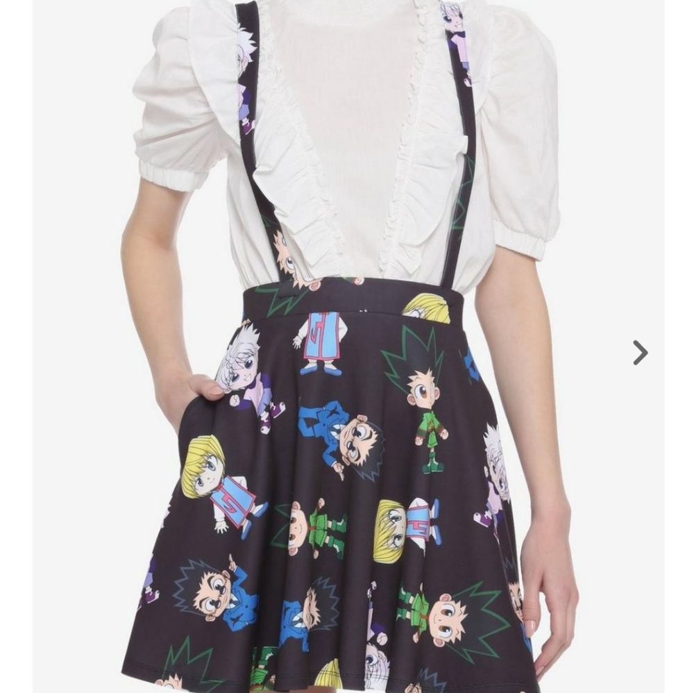 Hot Topic Hunter x Hunter Suspender Skirt like new size 2X - Picture 6 of 6